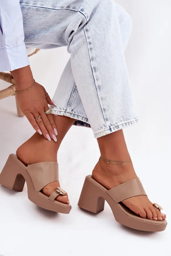 Boto Ženski copati Sinora z blok peto