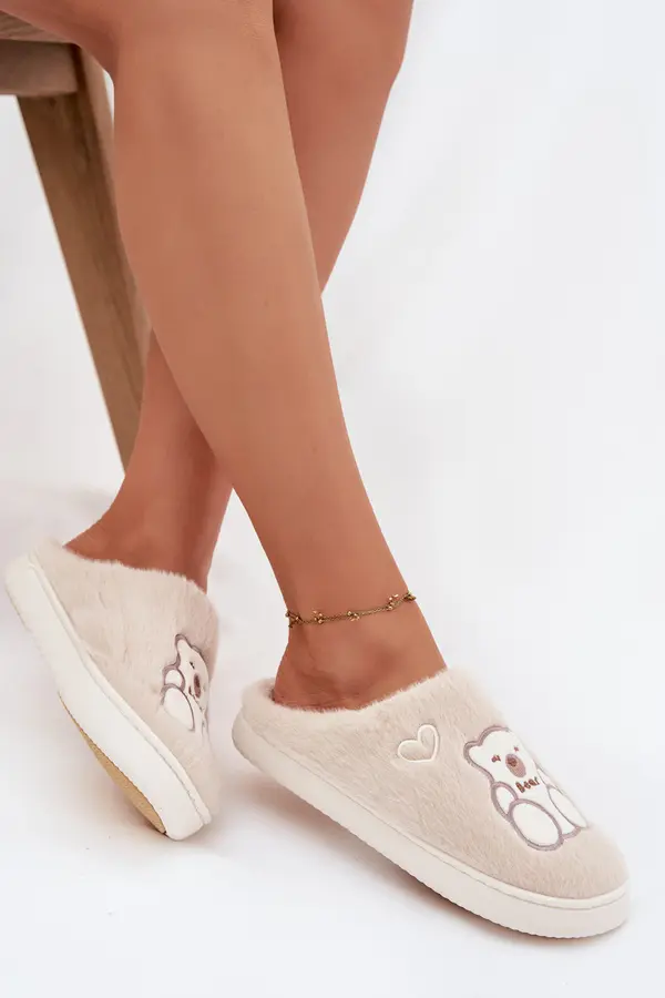 Boto Ženski copati z medvedkom Noralie