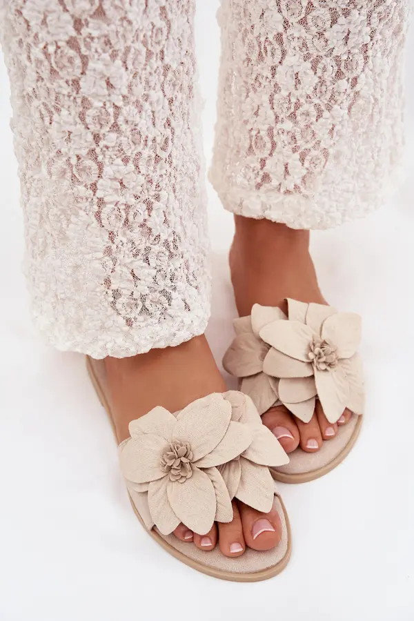 Boto Ženski copati z okrasnim cvetjem Elzoria