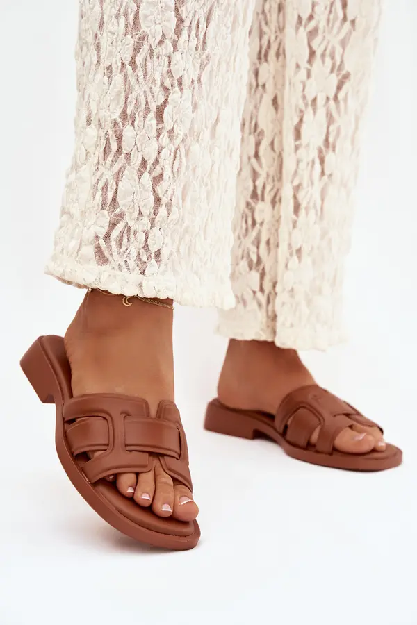 Boto Ženski copati z ravno peto Camel Lorania