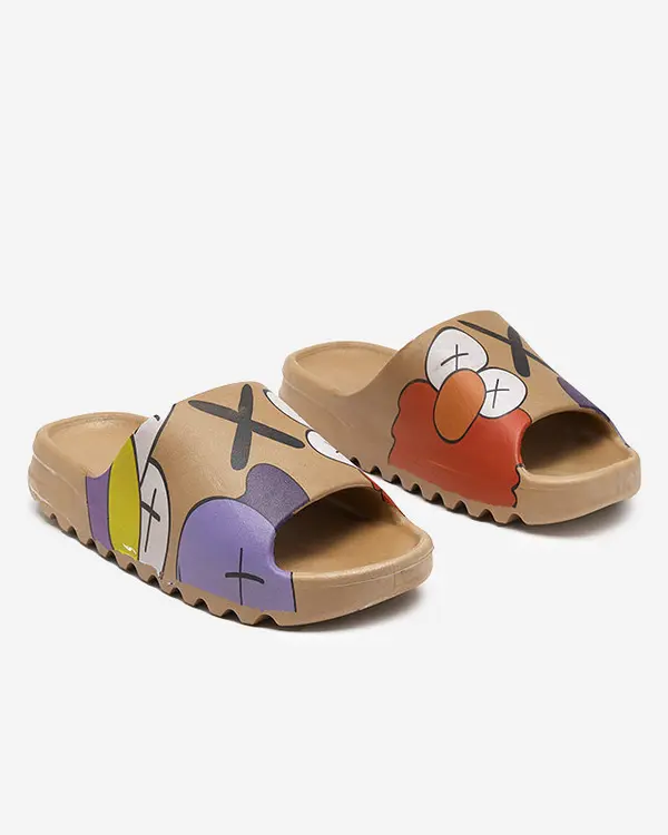 Resti Ženski copati zlato rjavi Elmino