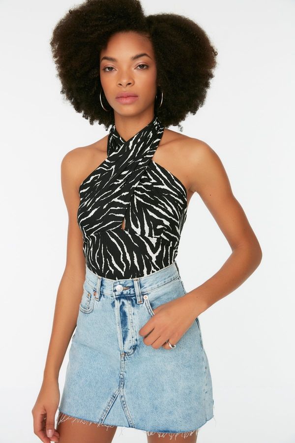 Trendyol Ženski crop top Trendyol Patterned