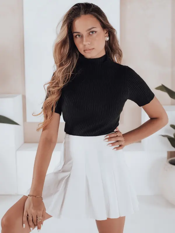 DStreet Ženski črtast pulover s kratkimi rokavi