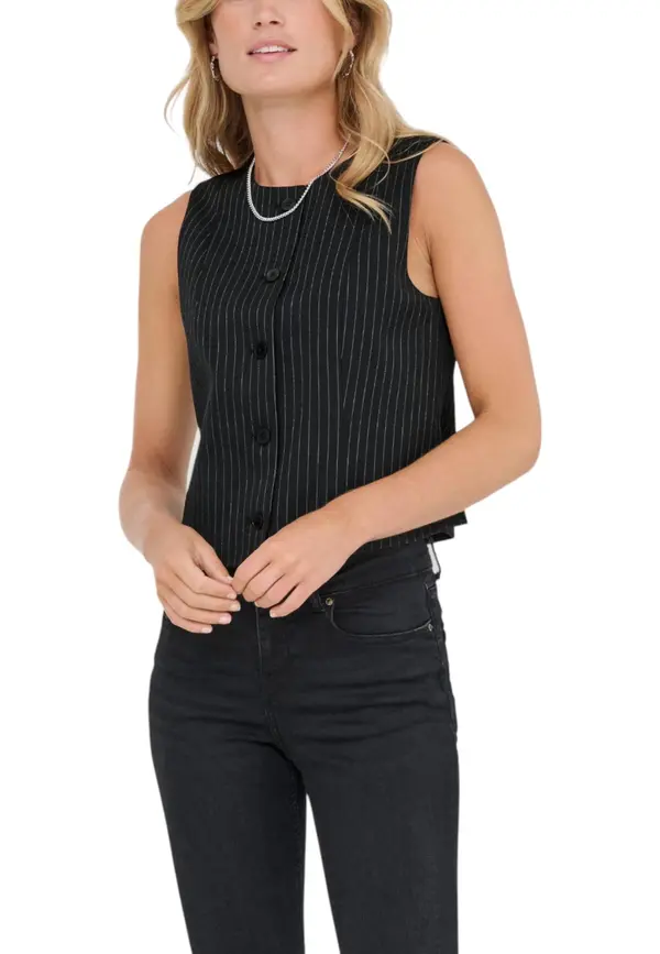 Only Ženski črtasti brezrokavnik Only