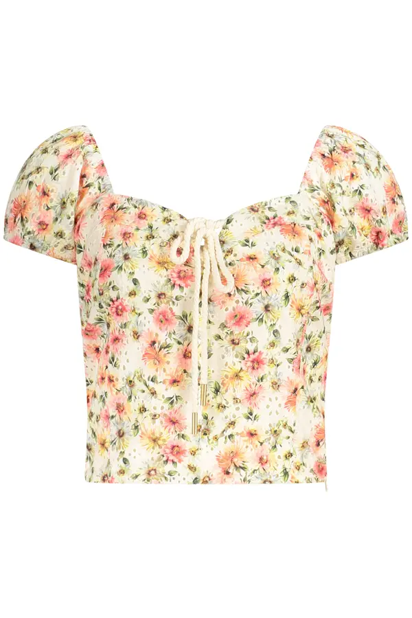 GUESS JEANS Ženski cvetlični top GUESS