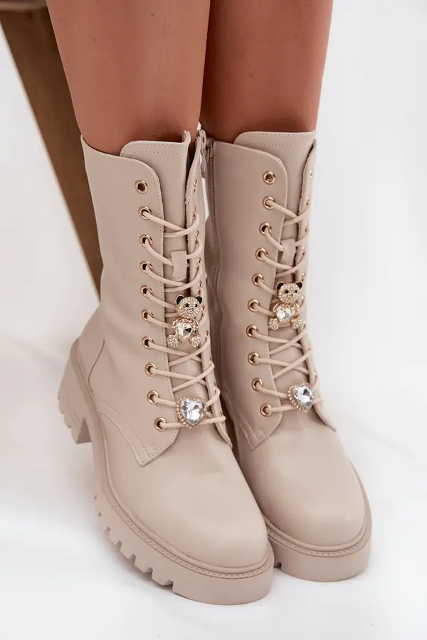 Boto Ženski delovni škornji z zaponkami Iravine