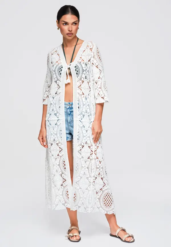 Ombre Ženski dolgi kimono Ombre