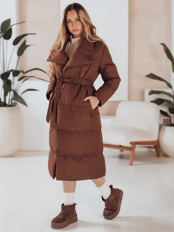 DStreet Ženski dolgi zimski plašč FAVI