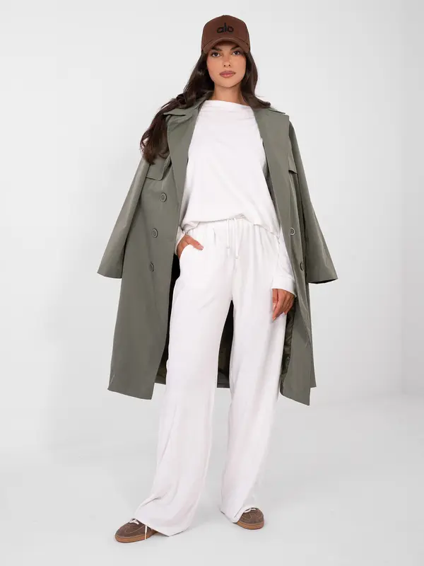 LAKERTA Ženski ecru komplet s plaščem