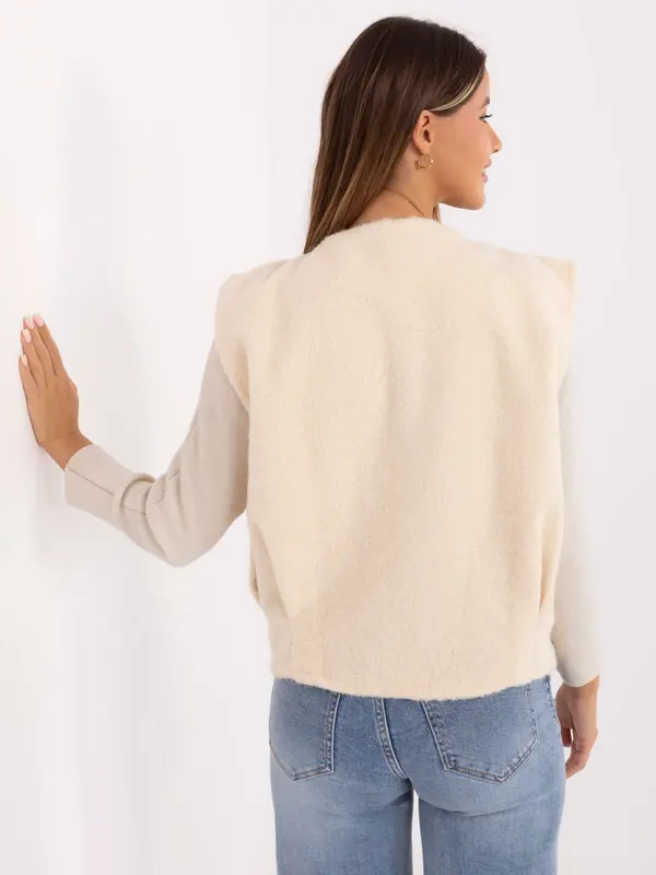 RUE PARIS Ženski ecru telovnik