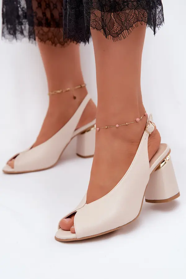 Zazoo Ženski elegantni sandali z visoko peto Zazoo 1085