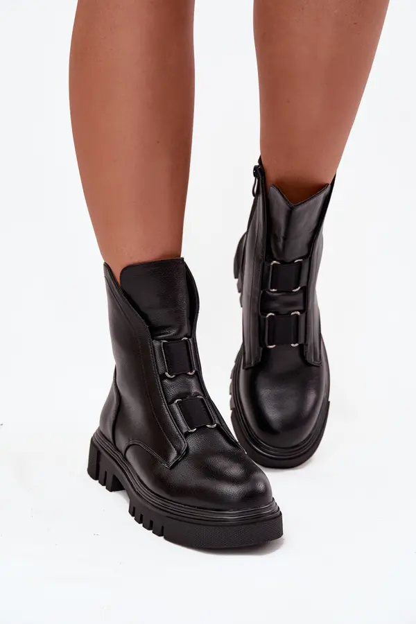 Boto Ženski gležnjarji Jezzi z zadrgo