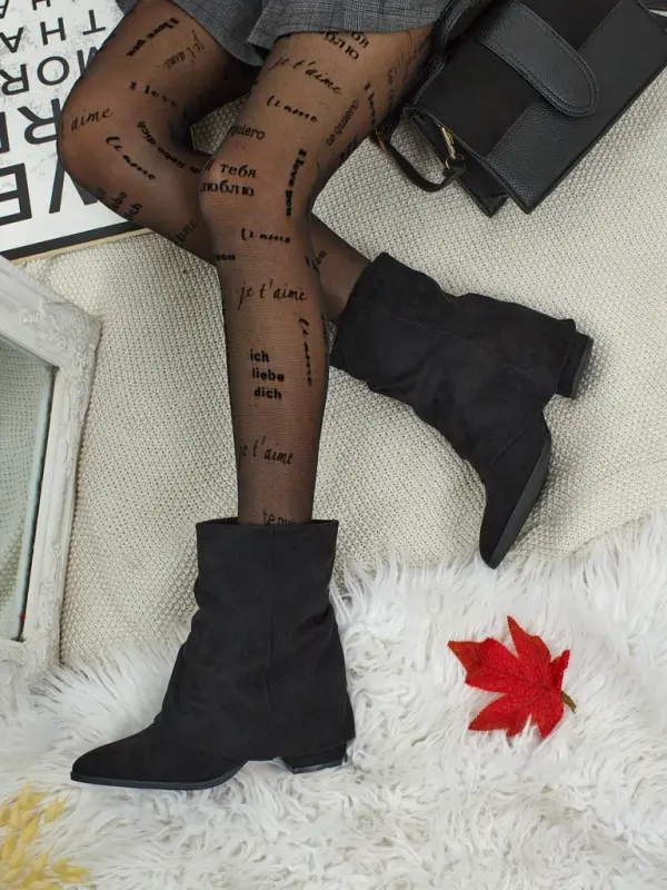 Resti Ženski gležnjarji Resti Luna črne barve