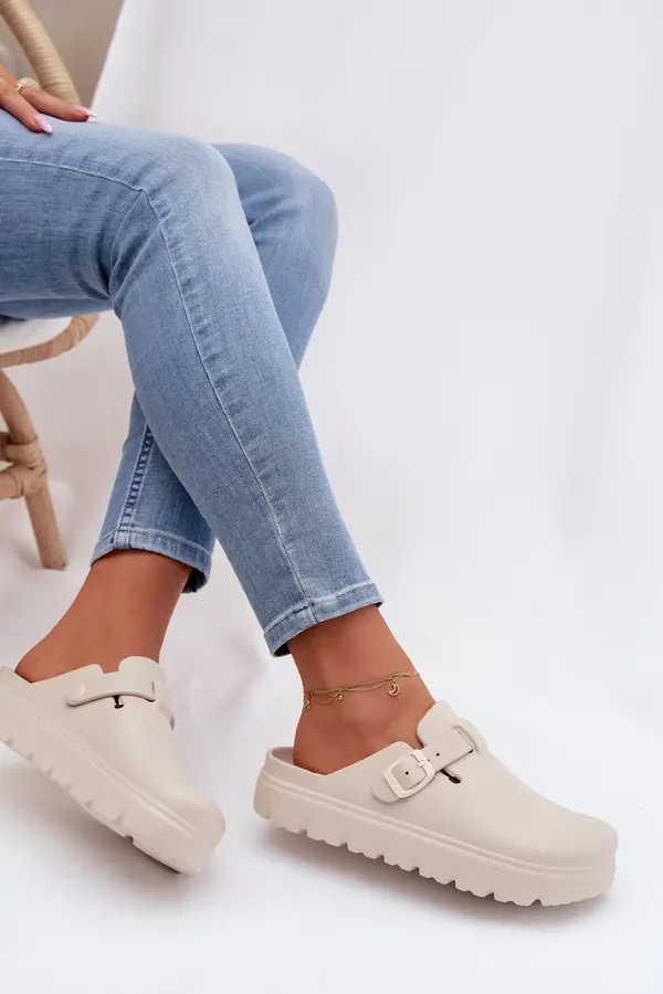 EVENTO Ženski japonki EVENTO z zaponko bež Larinie