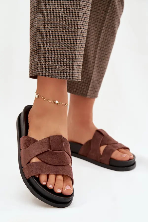 Boto Ženski japonki iz eko semiša s paščki