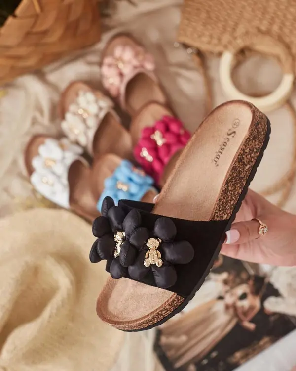 Resti Ženski japonki z zlatimi medvedki in rožami