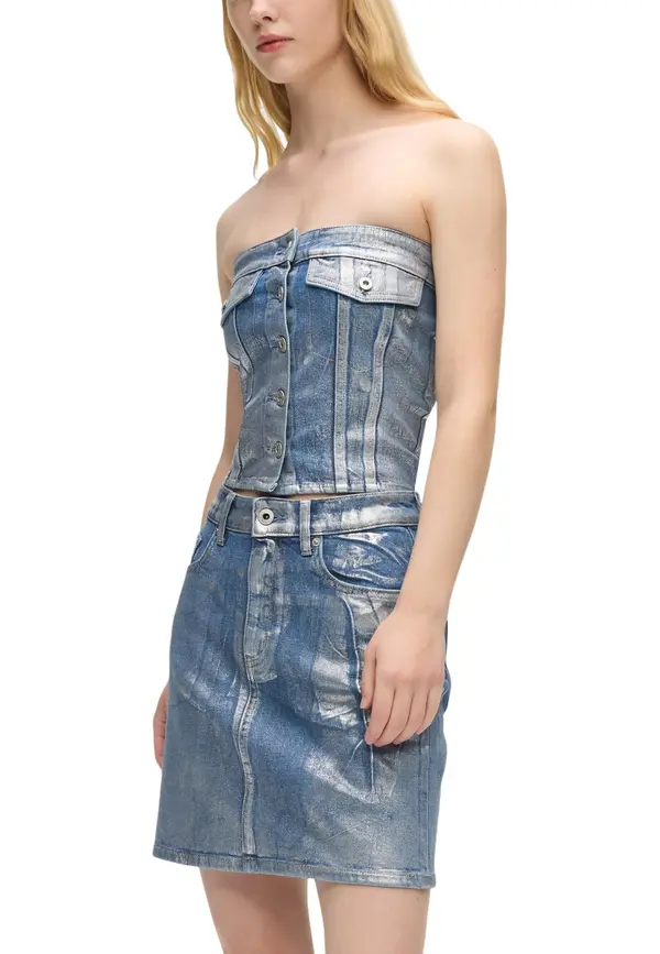 Karl Lagerfeld Jeans Ženski jeans kombinezon brez naramnic