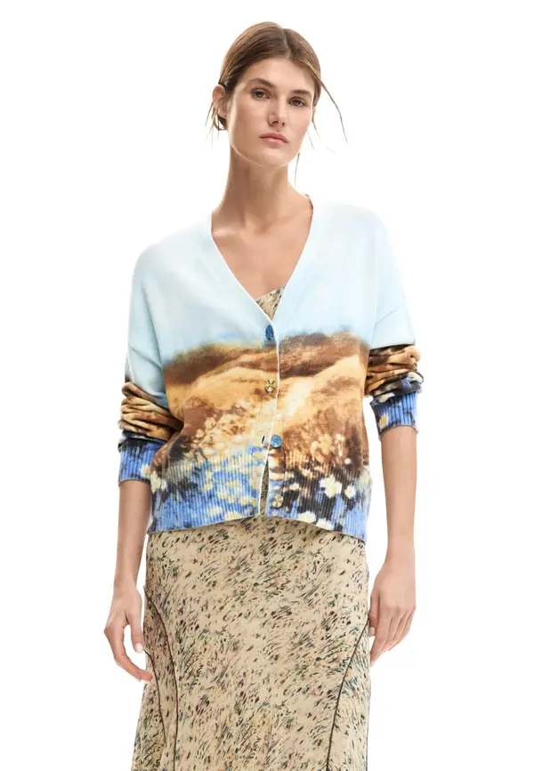 DESIGUAL Ženski kardigan Desigual s potiskom