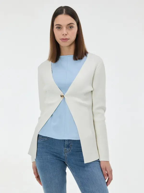 Orsay Ženski kardigan kremne barve ORSAY