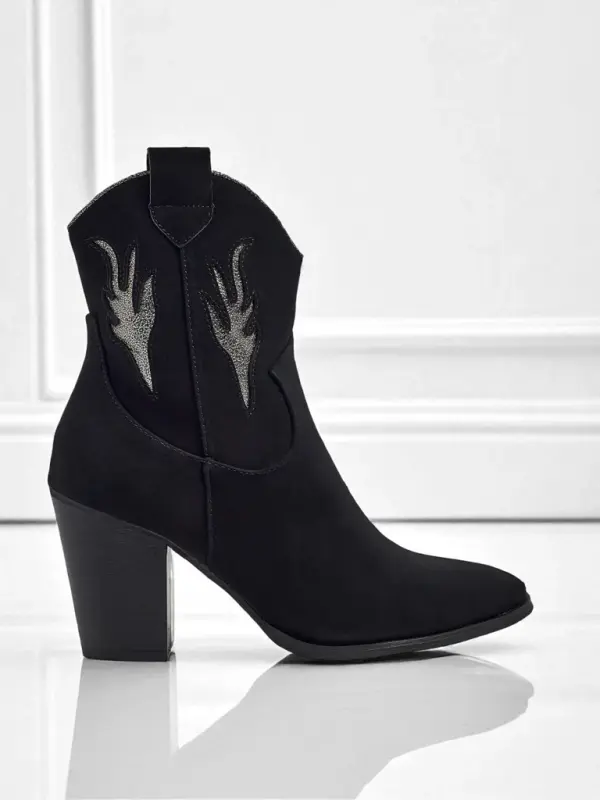 Resti Ženski kavbojski škornji do gležnja s peto