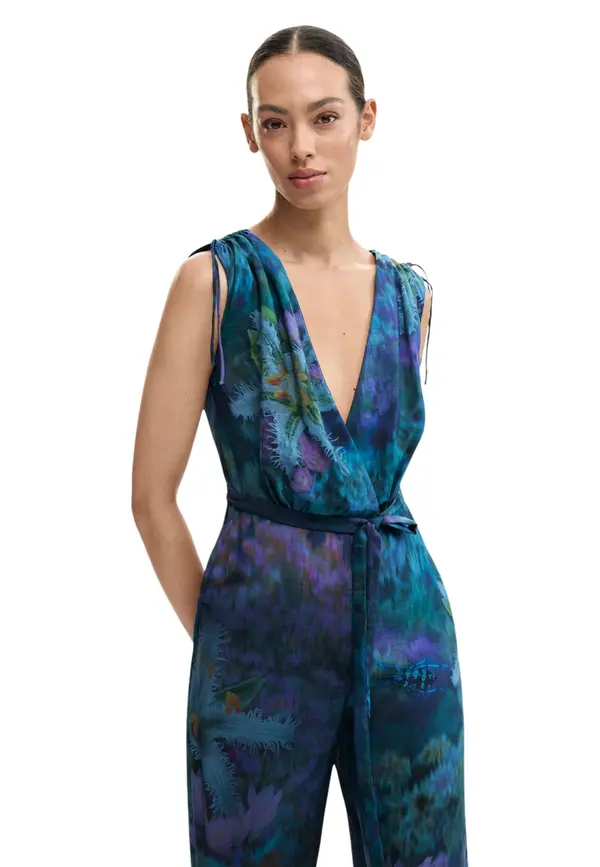 DESIGUAL Ženski kombinezon Desigual z globokim izrezom