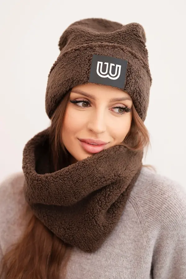 Polski Ženski komplet flis kape in šala