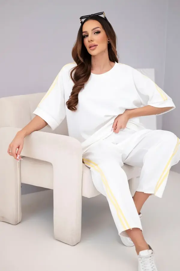 Kesi Włoski Ženski komplet iz viskoze Kesi: pulover s kapuco in hlače