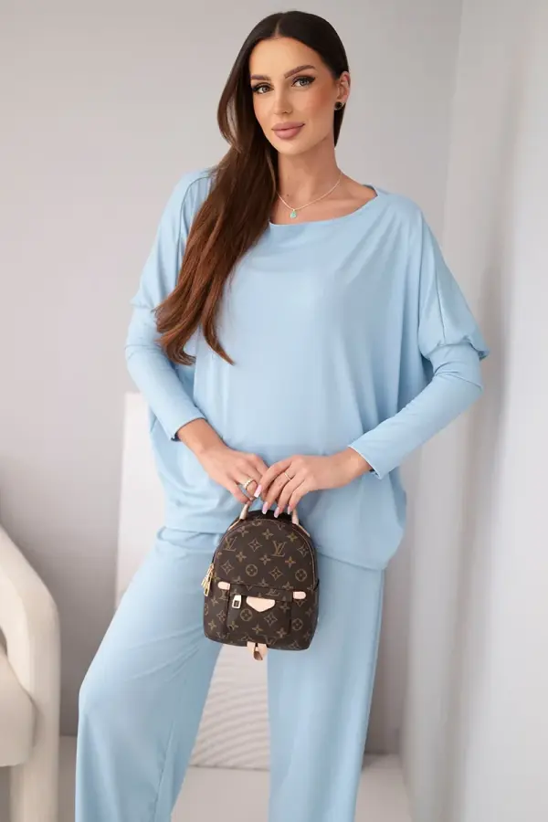 Kesi Włoski Ženski komplet iz viskoze Kesi Włoski moder