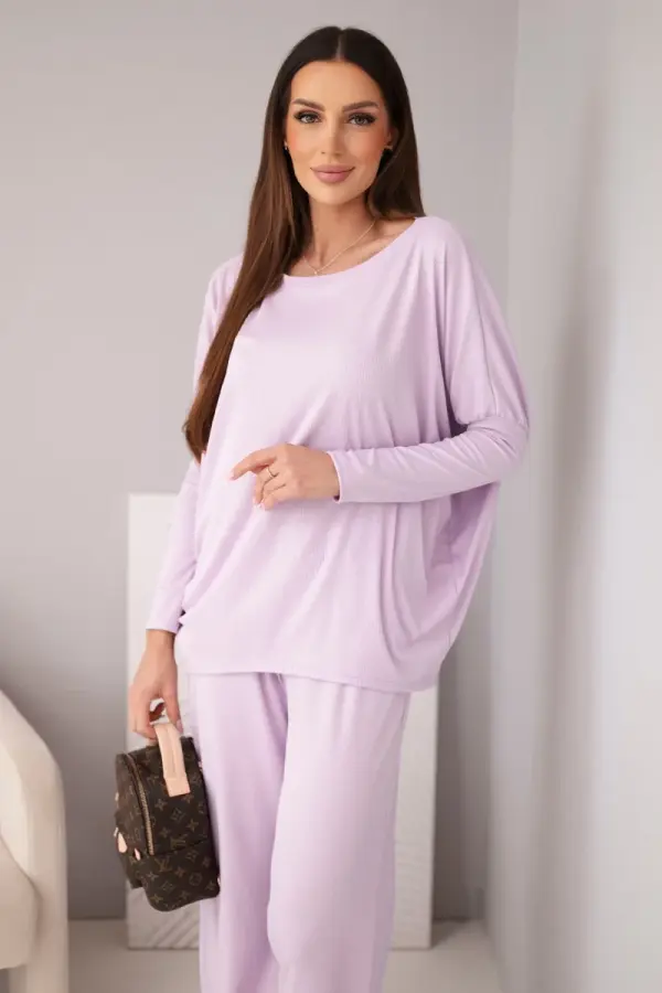 Kesi Włoski Ženski komplet iz viskoze Kesi Włoski svetlo vijolične barve