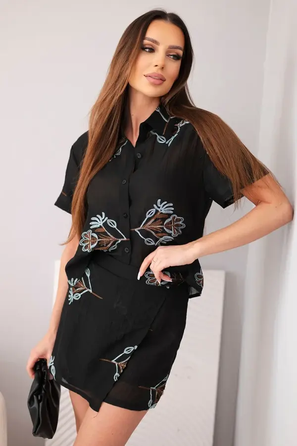 Kesi Włoski Ženski komplet Kesi: majica s kratkimi rokavi in ​​hlače