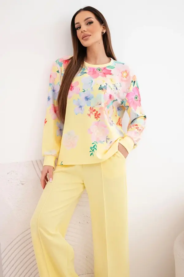 Kesi Włoski Ženski komplet Kesi Włoski s cvetličnim vzorcem