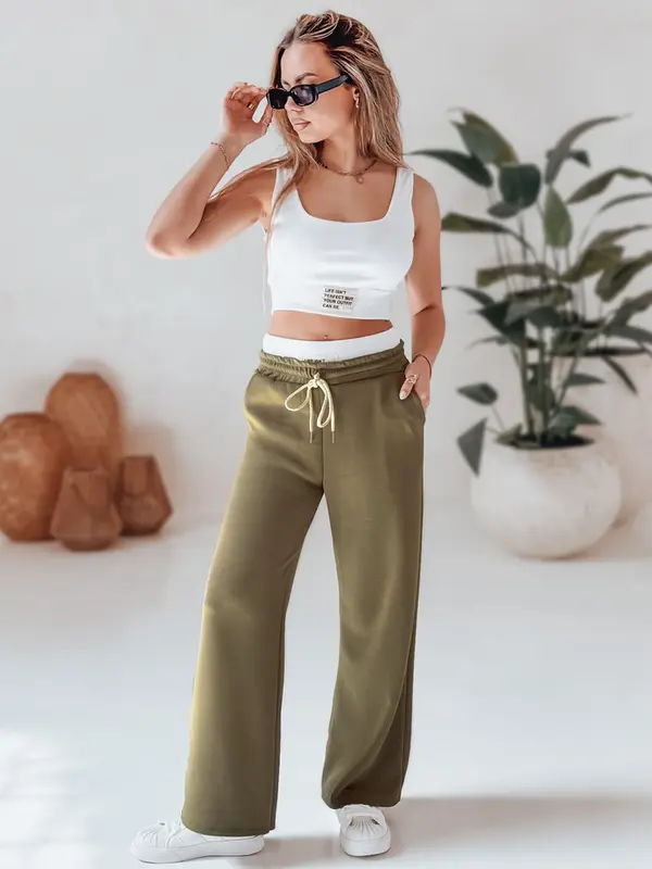 DStreet Ženski komplet LIFETIME, olivna barva