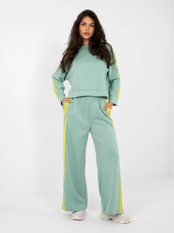 RUE PARIS Ženski komplet pistacijevih barv