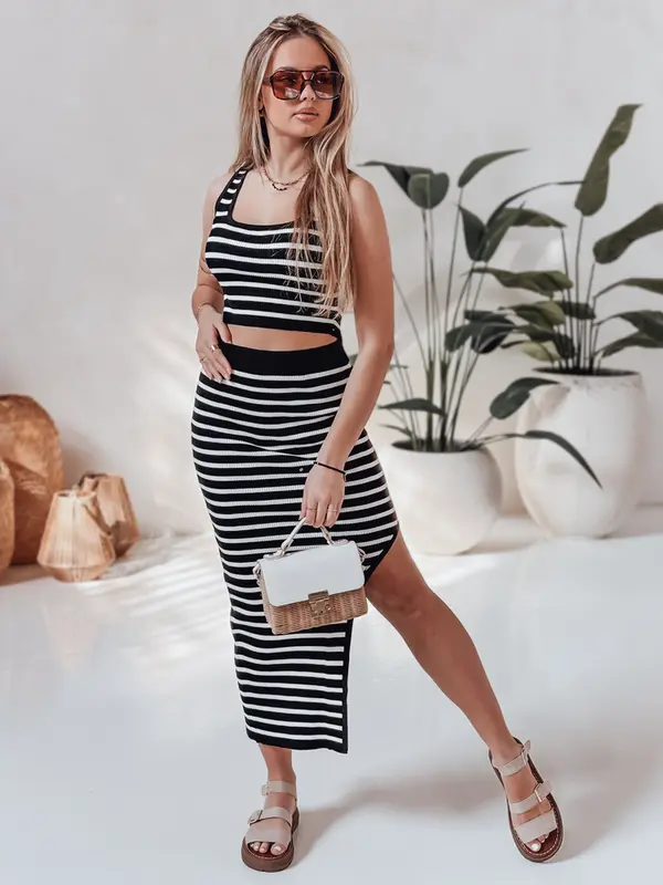 DStreet Ženski komplet SUMMERSA črne barve