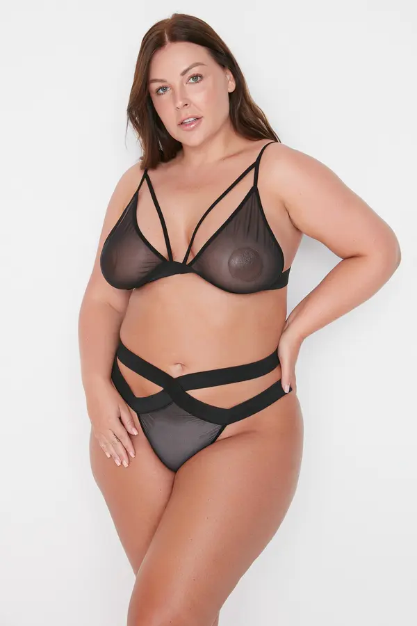 Trendyol Ženski komplet Trendyol TBBSS22DG00000/Black