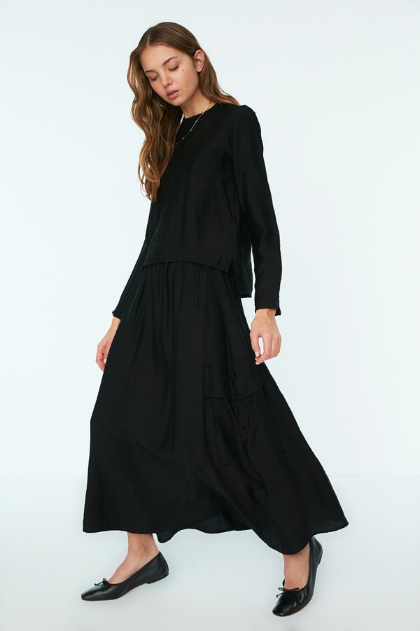 Trendyol Ženski komplet Trendyol TCTSS22US0087/Black