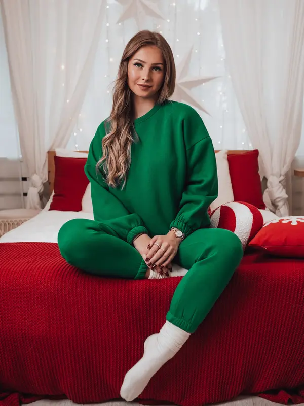 DStreet Ženski komplet trenirk ARIELLA PREMIUM zelen