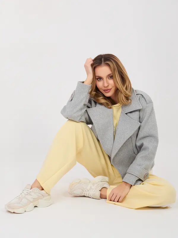 RUE PARIS Ženski komplet trenirk v svetlo rumeni barvi