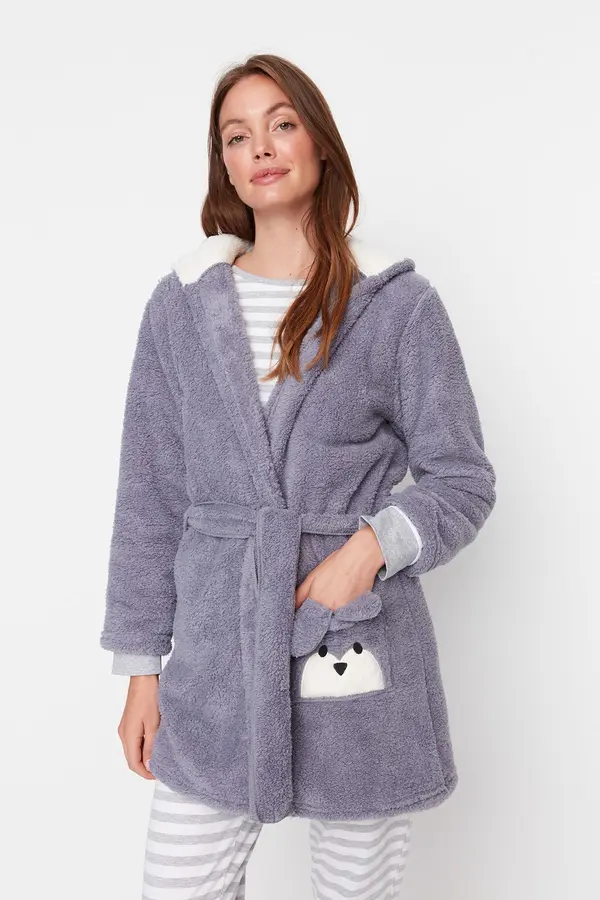 Trendyol Ženski kopalni plašč Trendyol Bunny