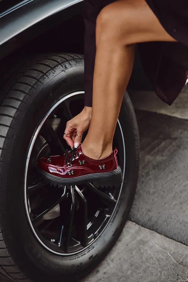 ARTIKER Ženski lakirani mokasini Artiker