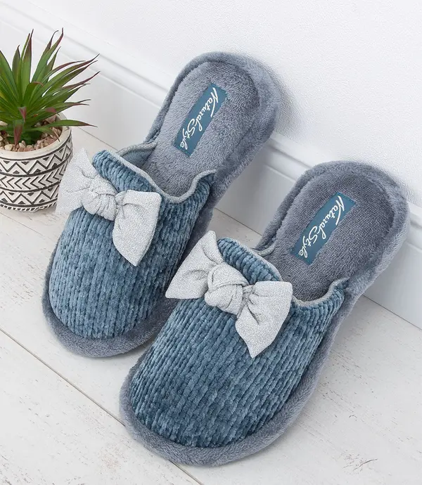 Natural Style Ženski modri copati NS-247