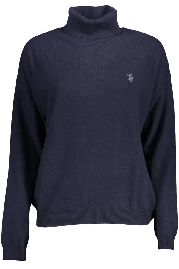 U.S. Polo Assn. Ženski modri pulover z ovratnikom