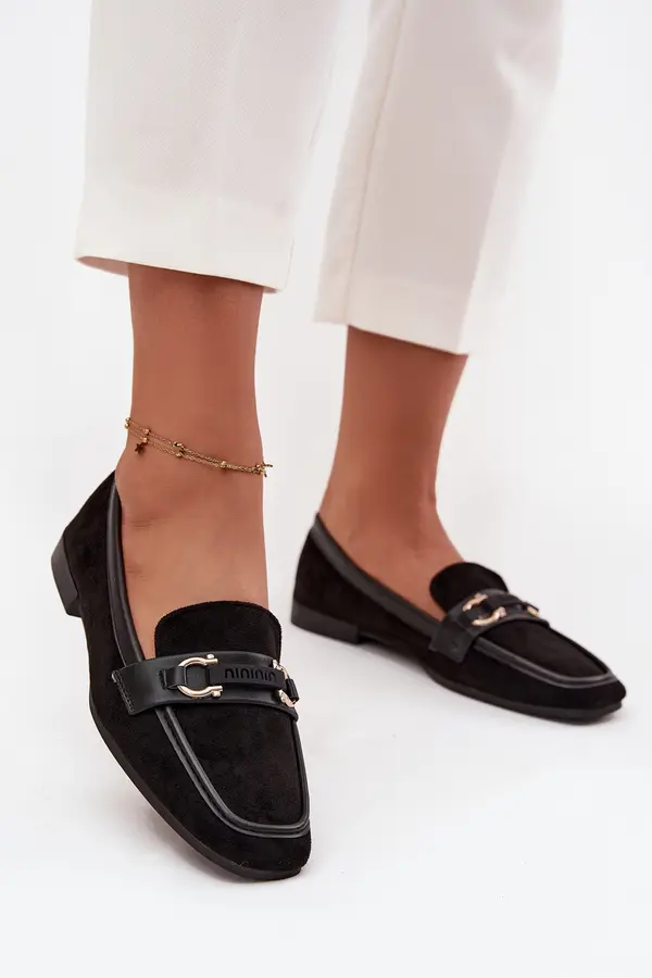 Boto Ženski mokasini Evelora z okrasnim elementom