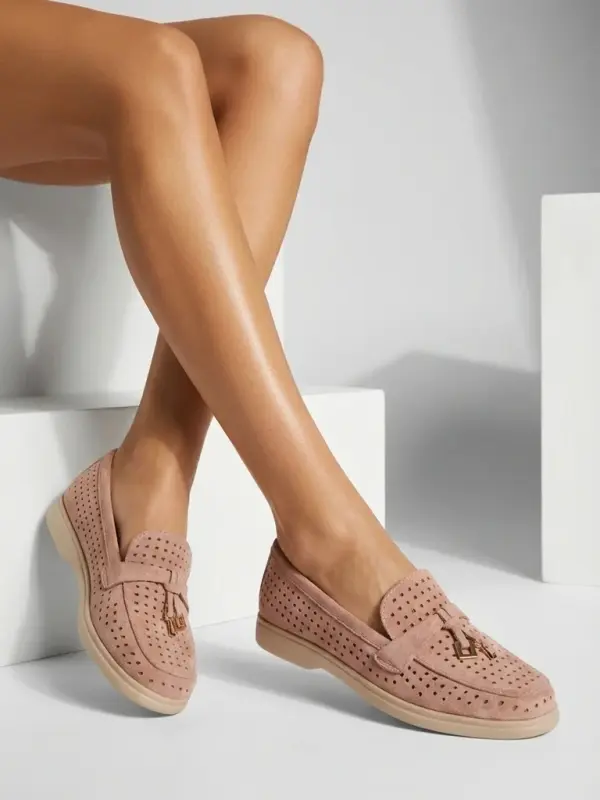 Resti Ženski mokasini iz eko semiša Resti Befiolle