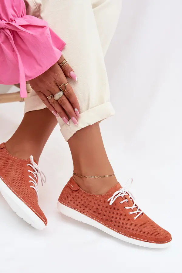 S. BARSKI Ženski mokasini iz semiša S. Barski