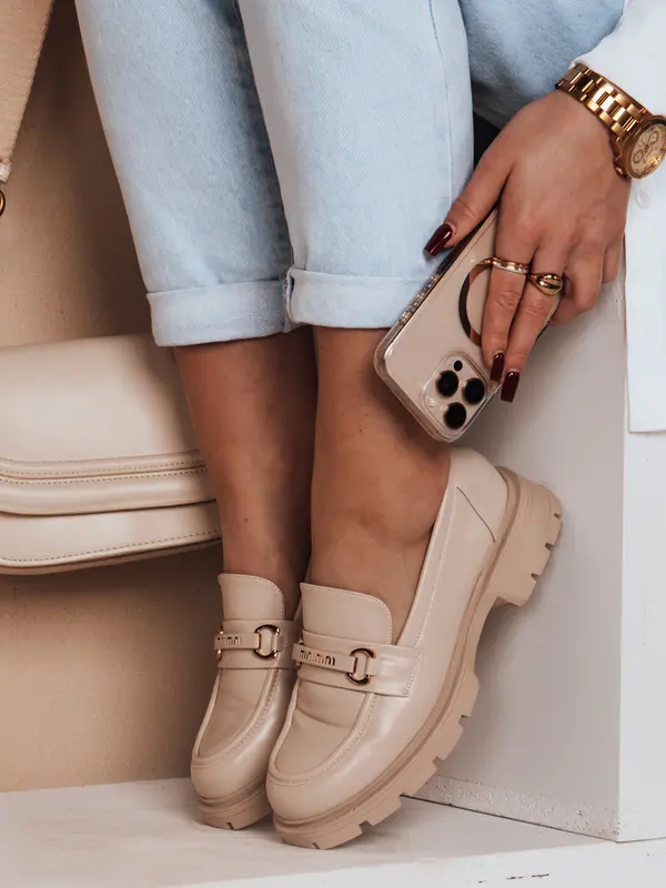 DStreet Ženski mokasini NMIMNI bež