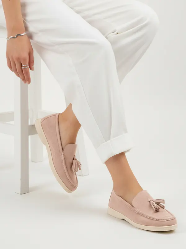 DStreet Ženski mokasini z okrasnimi resicami