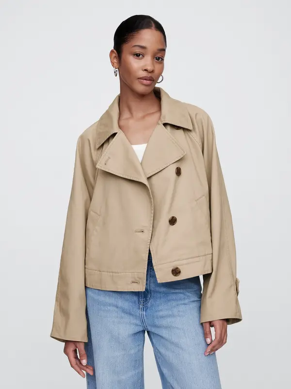 GAP Ženski odrezani trenčkot GAP