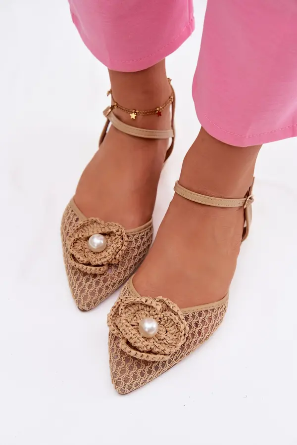 Boto Ženski okrašeni sandali z blok peto