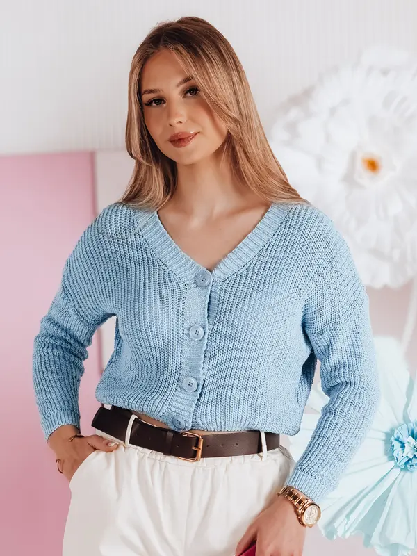 DStreet Ženski oversized pulover SWEETDREAM moder